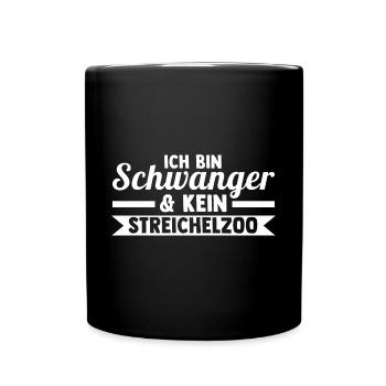 Mutter Schwangerschaft Schwanger Werdende Mama - Tasse einfarbig - Schwarz - Vorne