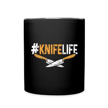 Butcher Knife Knife Knife Collector - Full Colour Mug - black - Front