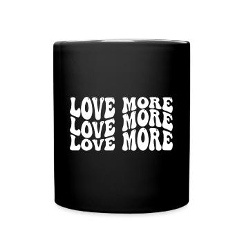 Know your Worth Then add tax Self Love - Full Colour Mug - black - Front