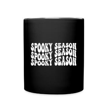 Spooky Season - Tasse einfarbig - Schwarz - Vorne