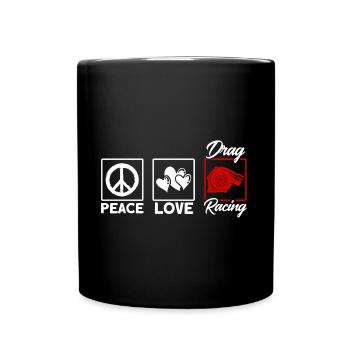Cadeau de course de voitures de course de dragsters - Mug uni - noir - Devant