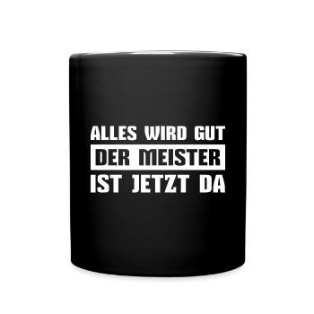 Meister Meisterprüfung bestanden Abschluss - Tasse einfarbig - Schwarz - Vorne