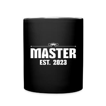 Master 2023 Masterprüfung Mastertitel Geschenk - Tasse einfarbig - Schwarz - Vorne