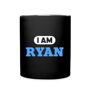 Ryan Name Saying für stolze Ryans - Tasse einfarbig - Schwarz - Vorne
