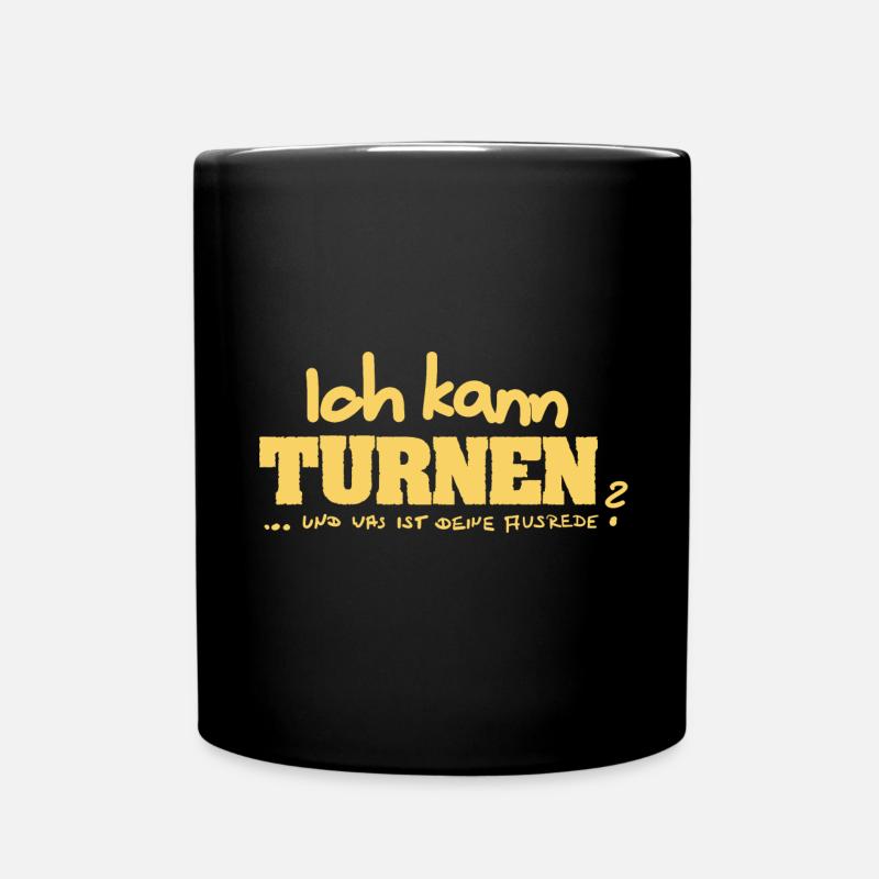 Turnen - Tasse einfarbig - Schwarz