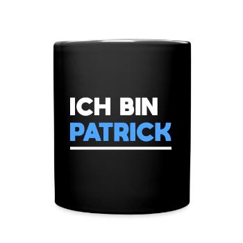 Patrick Name Spruch für stolze Patricks - Tasse einfarbig - Schwarz - Vorne