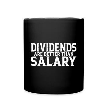 Les dividendes valent mieux que le salaire 6 - Mug uni - noir - Devant