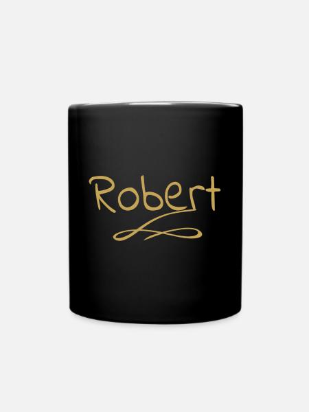 robert - Tasse einfarbig - Schwarz