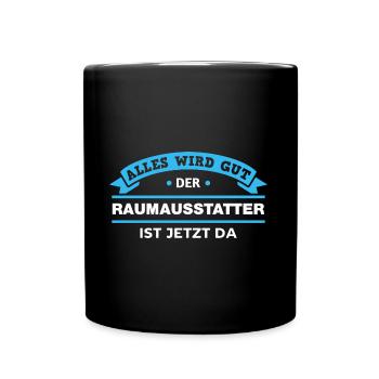 Raumausstatter Design für stolze Handwerker - Tasse einfarbig - Schwarz - Vorne