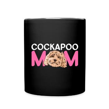 Cockapoo Dog - Full Colour Mug - black - Front