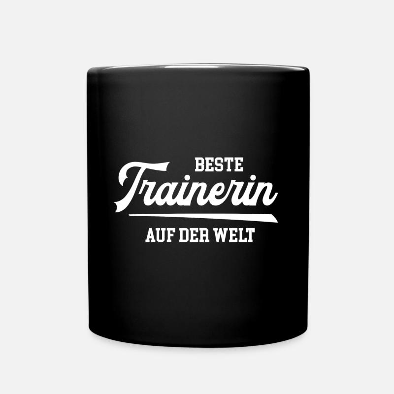 Beste Trainerin Danke Geburtstag Abschied Lehrerin - Tasse einfarbig - Schwarz