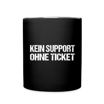 Systemadministrator Informatiker Büro IT Shirt - Tasse einfarbig - Schwarz - Vorne