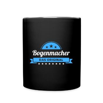 Bogenmacher Design für stolze Handwerker - Tasse einfarbig - Schwarz - Vorne