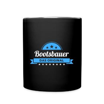 Bootsbauer Design für stolze Handwerker - Tasse einfarbig - Schwarz - Vorne