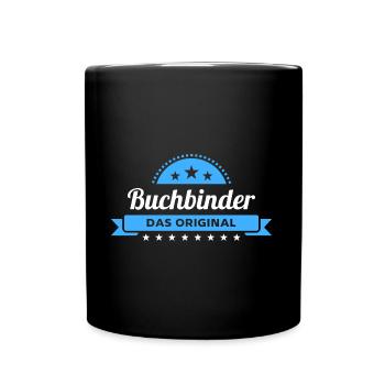 Buchbinder Design für stolze Handwerker - Tasse einfarbig - Schwarz - Vorne