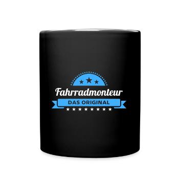 Fahrradmonteur Design für stolze Handwerker - Tasse einfarbig - Schwarz - Vorne