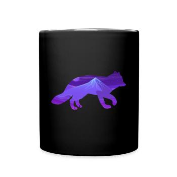 Arctic fox - Full Colour Mug - black - Front