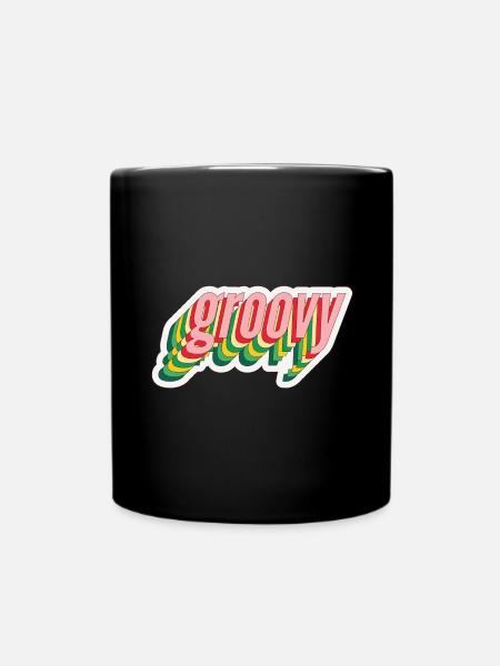 Groovy Groove Musik - Tasse einfarbig - Schwarz