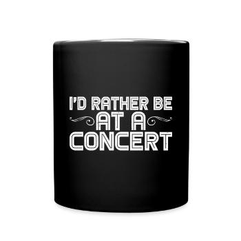 Je préfère être à un concert 7 - Mug uni - noir - Devant