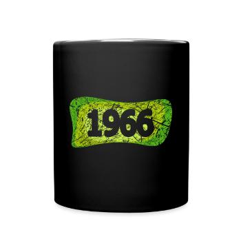 Jahr 1966 - Tasse einfarbig - Schwarz - Vorne