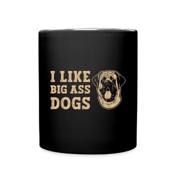Mastiff Dog Old English Mastiff - Full Colour Mug - black - Front