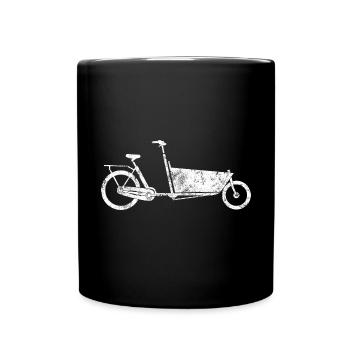Des parents cool conduisent des vélos cargo - Mug uni - noir - Devant