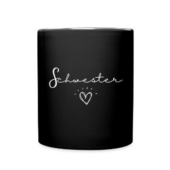 schwester - Full Colour Mug - black - Front