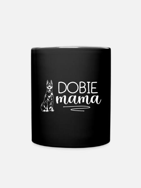 Doberman Pinscher Chien Dobie - Mug uni - noir