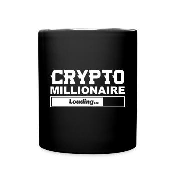 The Crypto Millionaire loading - Full Colour Mug - black - Front