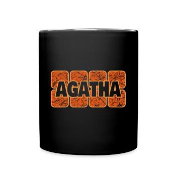 Weiblich Agatha - Tasse einfarbig - Schwarz - Vorne