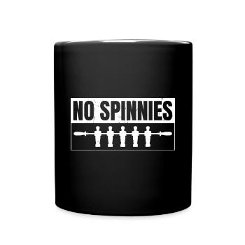 No Spinnies Foosball Table Soccer Playe - Tasse einfarbig - Schwarz - Vorne