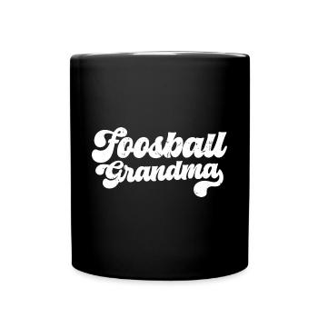 Foosball Grandmother Table Soccer Player Women - Tasse einfarbig - Schwarz - Vorne