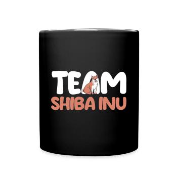 Chien Shiba Inu - Mug uni - noir - Devant