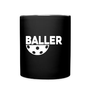 Floorball FLOORBALLplayer floorballer FLOORBALL - Full Colour Mug - black - Front