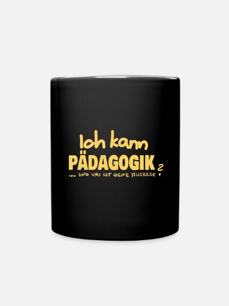 Pädagogik - Tasse einfarbig - Schwarz