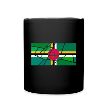 First name Dominica - Full Colour Mug - black - Front