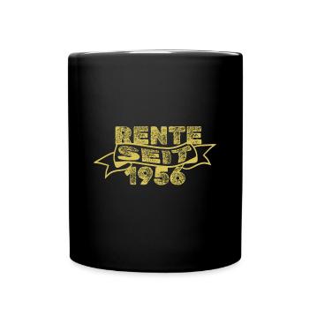 Rentner 1956 - Tasse einfarbig - Schwarz - Vorne