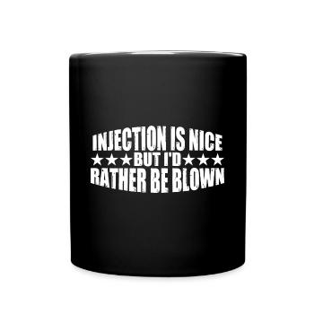 L’injection est agréable mais je préfère être soufflé 8 - Mug uni - noir - Devant