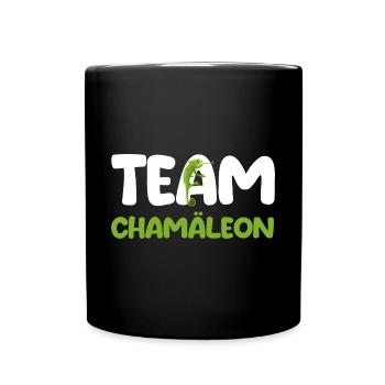 Terrarium Echsen Reptilien - Tasse einfarbig - Schwarz - Vorne
