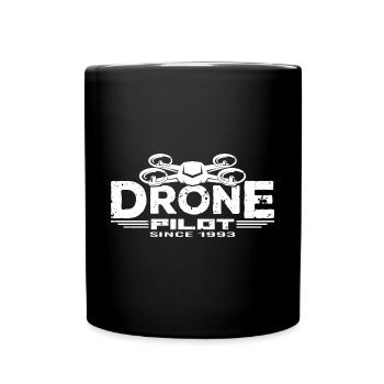 Drone Drones Drone Flight Drone Pilot 1993 - Full Colour Mug - black - Front