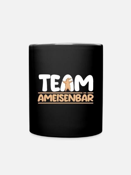 Ameisenbär - Tasse einfarbig - Schwarz