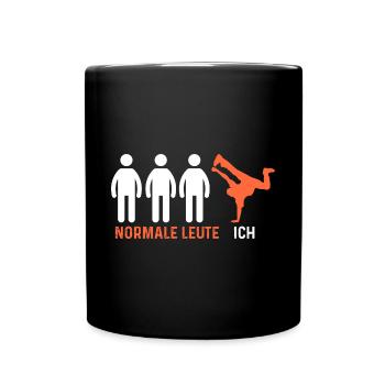 Hip Hop Tänzer - Tasse einfarbig - Schwarz - Vorne
