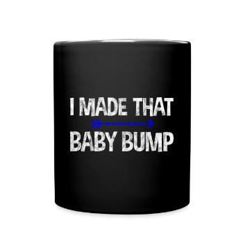 J’ai fait ce baby bump 3 - Mug uni - noir - Devant