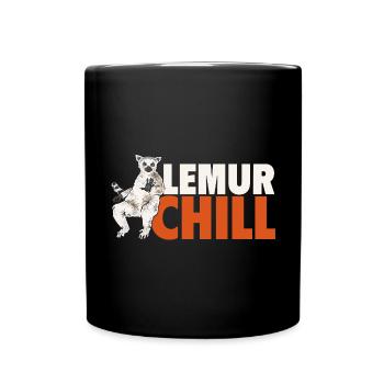 Lémurien à queue annelée - Mug uni - noir - Devant