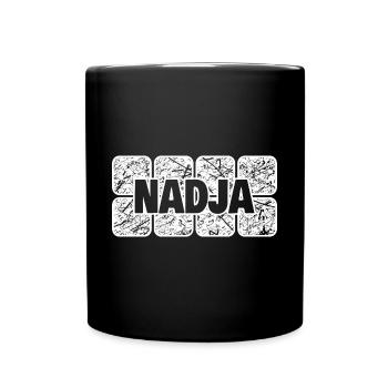 First name Nadja - Full Colour Mug - black - Front
