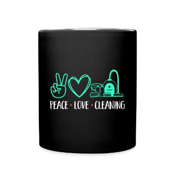Aide domestique, femme de ménage, femme de ménage - Mug uni - noir - Devant