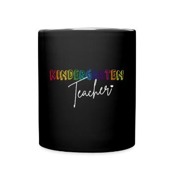 Kindergarten Teacher - Full Colour Mug - black - Front