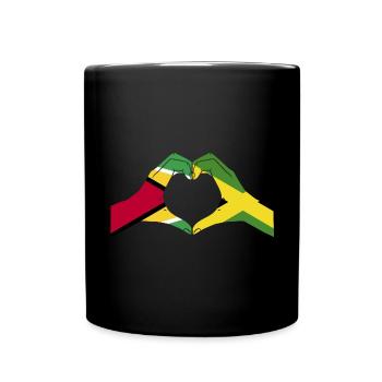 Guyana Flag Guyanese Guyana - Full Colour Mug - black - Front