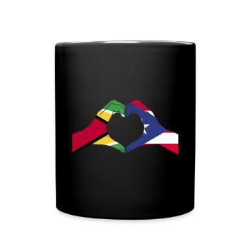 Guyana Flag Guyanese Guyana - Full Colour Mug - black - Front