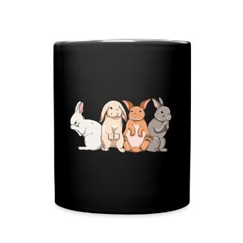 Conception de lapin mignon pour les propriétaires de lapins - Mug uni - noir - Devant
